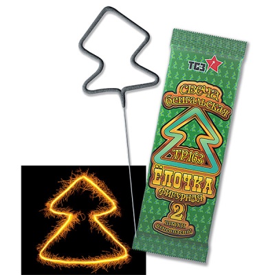 Елочка Бенгальские огни фигурные купить в Беломорске | belomorsk.salutsklad.ru